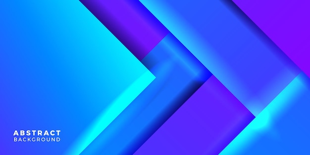 Moderne levendige geometrische blauwe abstracte gradiënt concept cover poster-sjabloon voor spandoek voor futuristische technologie
