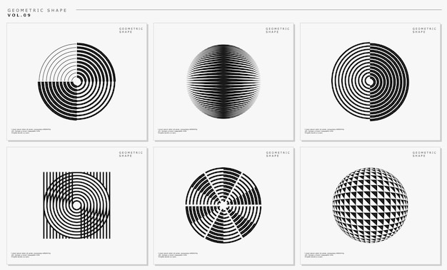 Moderne lijn abstracte cirkel logo ontwerpsjabloon