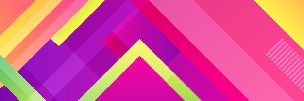Moderne lijn gradiënt roze kleurrijke abstracte ontwerpbanner