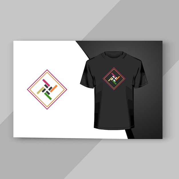 Vector moderne logo t-shirt ontwerp sjabloon vectorillustratie.