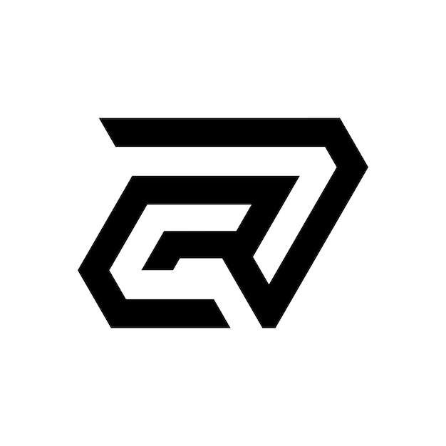 Moderne logoontwerp met de letter r voor het bedrijf