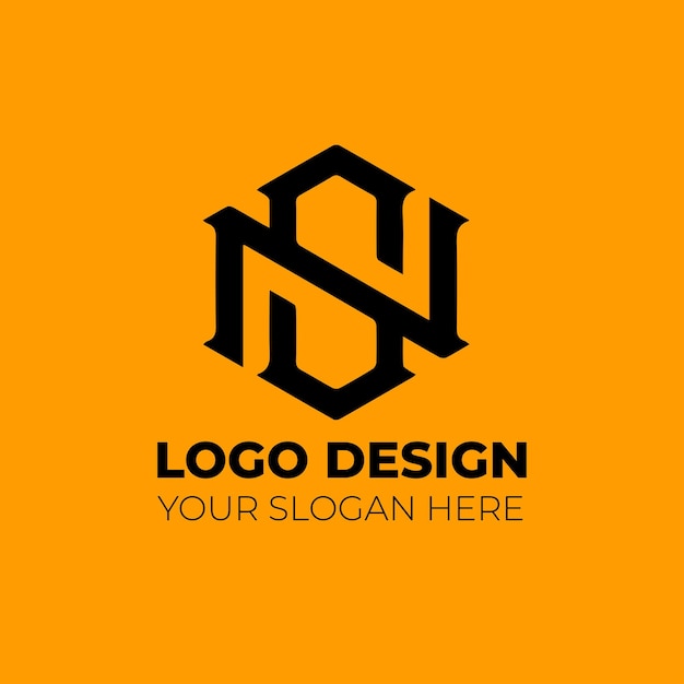 Vector moderne luxe en minimalistisch monogram logo-ontwerp