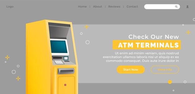 Moderne machine atm vector illustratie