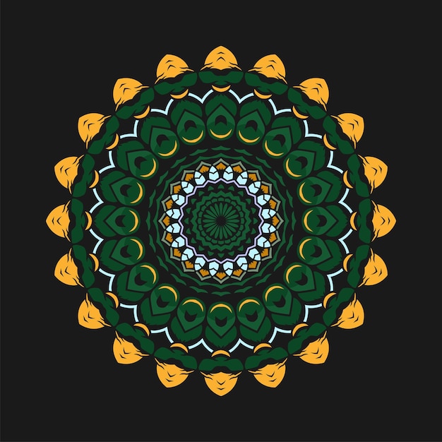 Moderne mandala kunst illustratie vector ontwerp