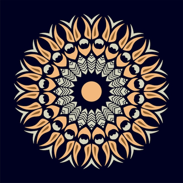 Moderne mandala kunst illustratie vector ontwerp