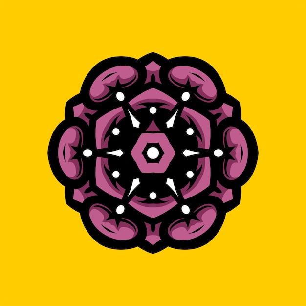 Moderne mandala kunst illustratie vector ontwerp