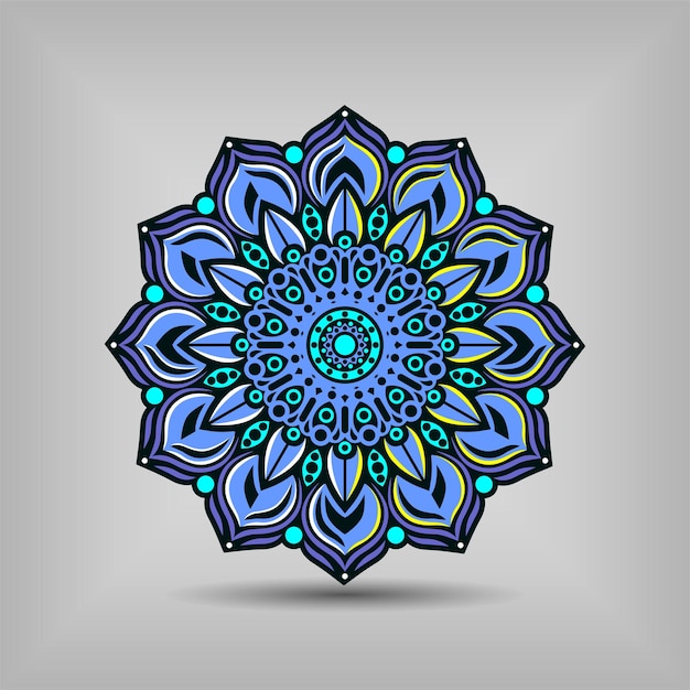 Moderne mandala kunst illustratie vector ontwerp