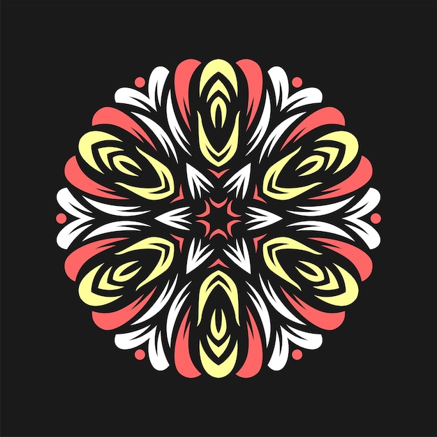 Moderne mandala kunst illustratie vector ontwerp