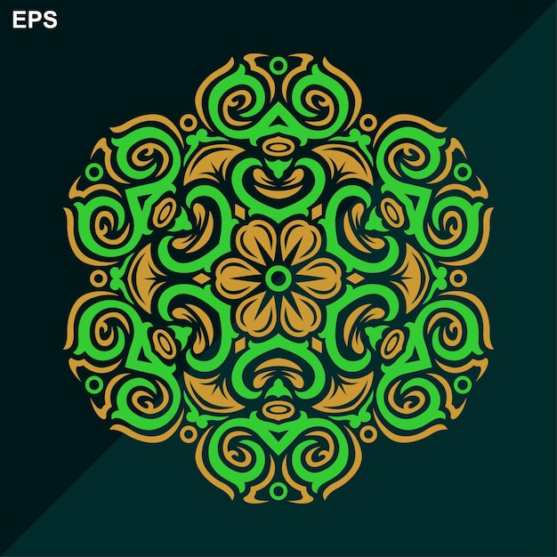 Moderne mandala kunst illustratie vector ontwerp