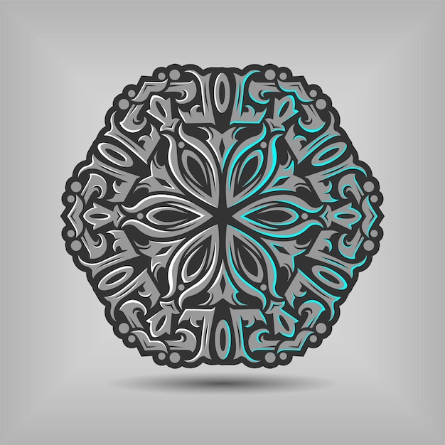 Moderne mandala kunst illustratie vector ontwerp