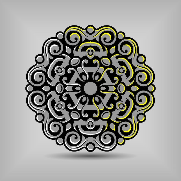 Moderne mandala kunst illustratie vector ontwerp