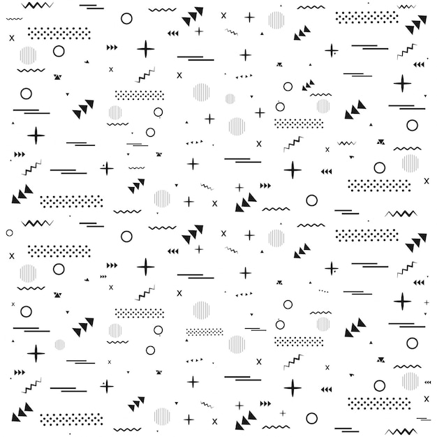 Vector moderne memphis achtergrond