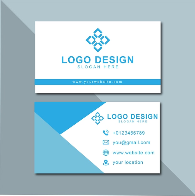 Moderne minimale bedrijfsbusinesskaart sjabloonontwerp Businesskaart
