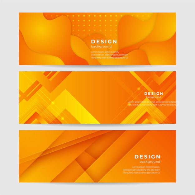 Moderne minimale oranje achtergrondontwerp Abstract oranje banner vector illustratie Gele oranje vector abstract grafisch ontwerp Banner Patroon achtergrond sjabloon