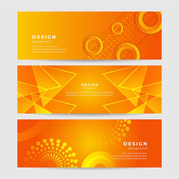 Moderne minimale oranje achtergrondontwerp Abstract oranje banner vector illustratie Gele oranje vector abstract grafisch ontwerp Banner Patroon achtergrond sjabloon