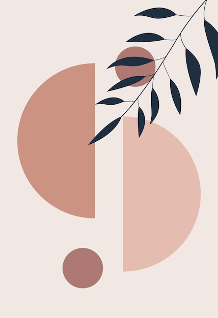 Moderne minimalistische abstracte kunst Moderne wanddecoratie Geometrische vormen