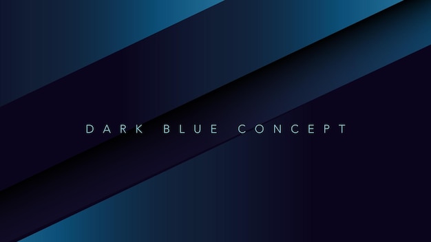 Vector moderne minimalistische donkerblauwe premium abstracte achtergrond met luxe geometrische donkere vorm. exclusief