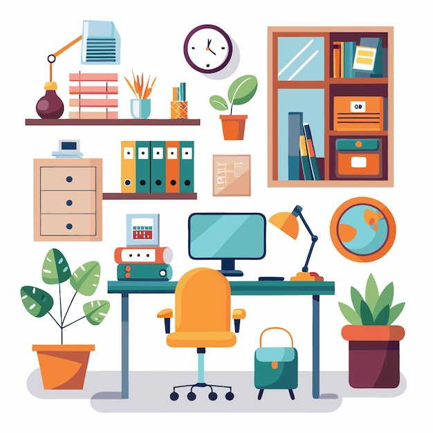 Moderne minimalistische kantoorinterieur