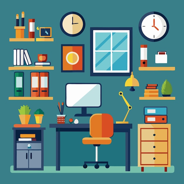 Moderne minimalistische kantoorinterieur