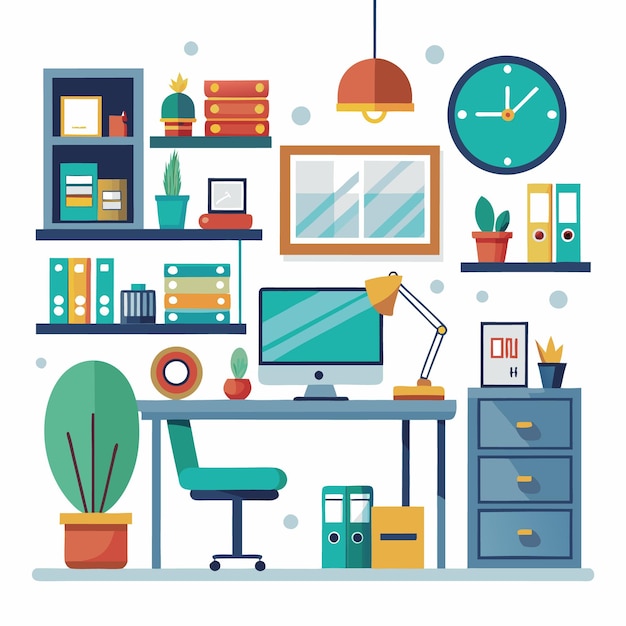Moderne minimalistische kantoorinterieur