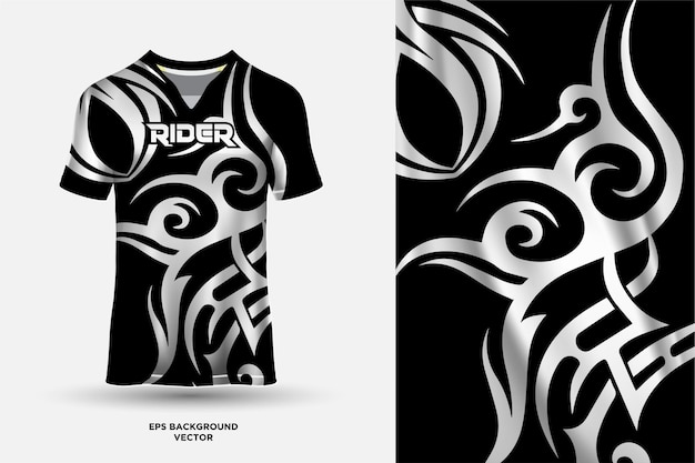 Moderne mockup jersey ontwerpsjabloon vector