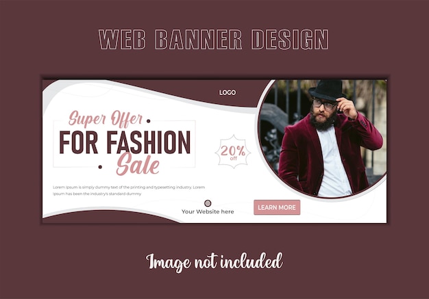 Moderne mode banner vector ontwerp sjabloon