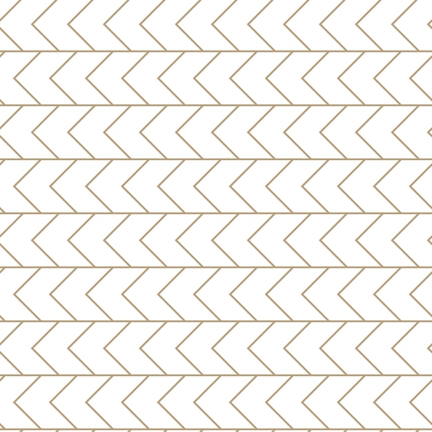 Moderne naadloze vectorillustratie lineair gouden patroon op een witte achtergrond sierpatroon voor folders die behangachtergronden drukken