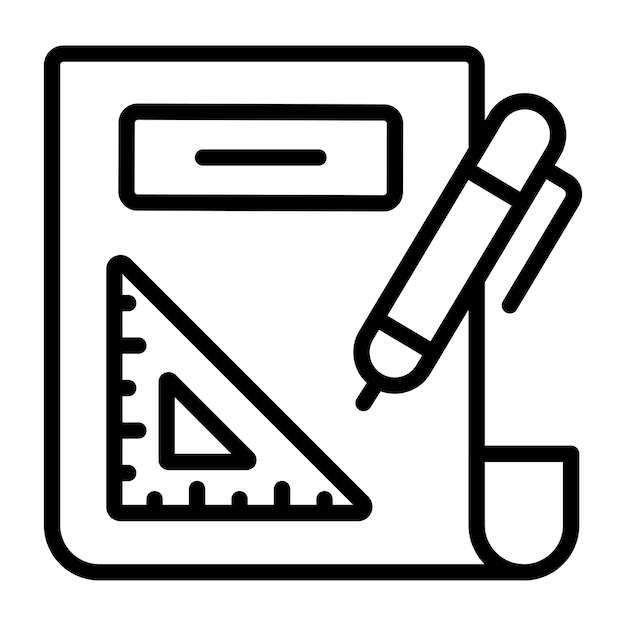 Moderne ontwerp icoon van het opstellen