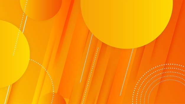 Moderne oranje 3d geometrische abstracte presentatieachtergrond