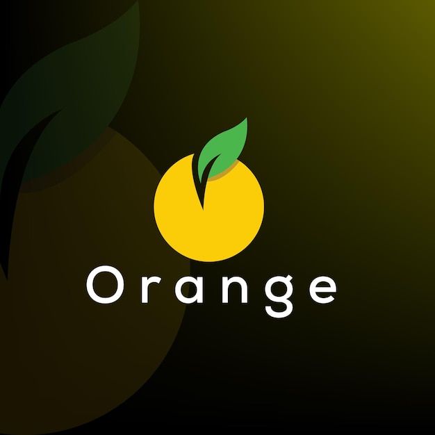 Vector moderne oranje logo ontwerpsjabloon voor uw bedrijf