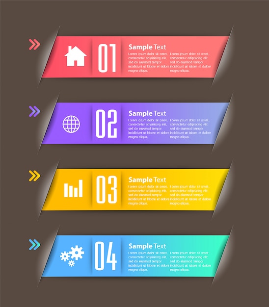 moderne papieren tekstvak sjabloon, banner Infographic