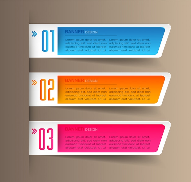 moderne papieren tekstvak sjabloon, banner Infographic