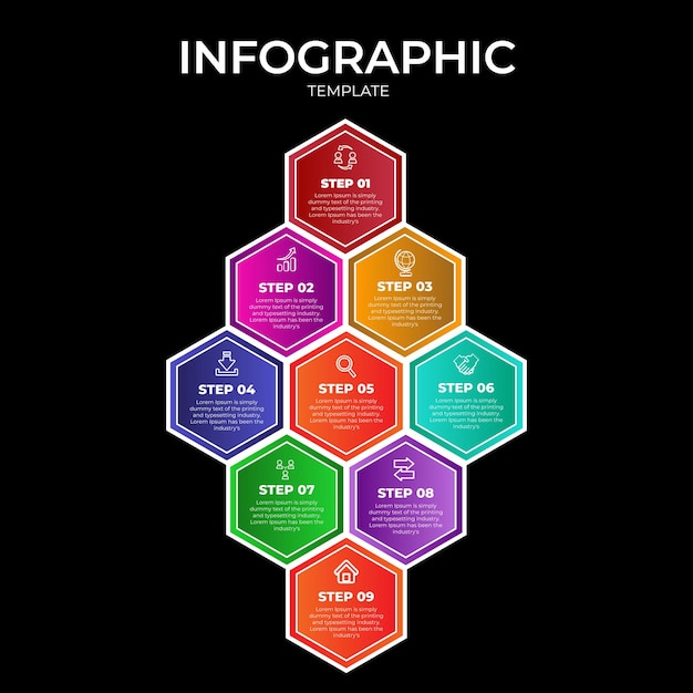 Vector moderne platte circulaire diagram infographic sjabloon vectorillustratie