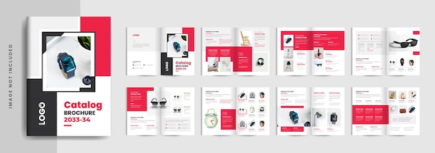 Moderne productcatalogus brochure ontwerpsjabloon lay-out