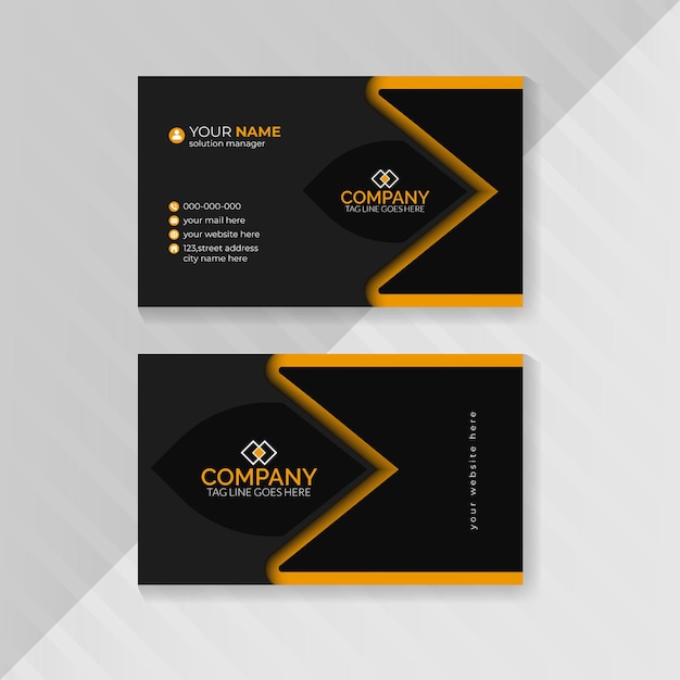 Moderne professionele branding met stijlvolle bedrijfskaartontwerpen