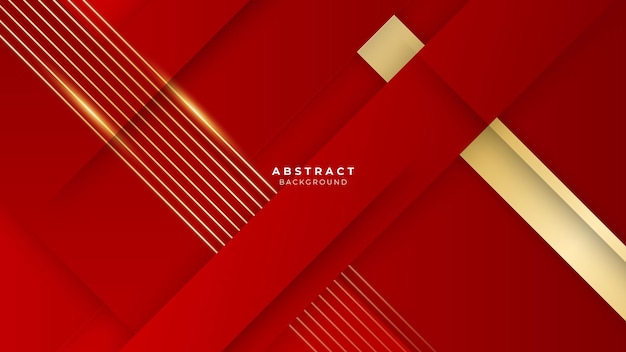 Moderne rode en gouden luxe abstracte achtergrond
