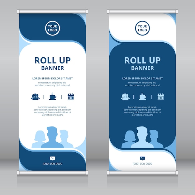 Moderne roll-up bannersjabloon