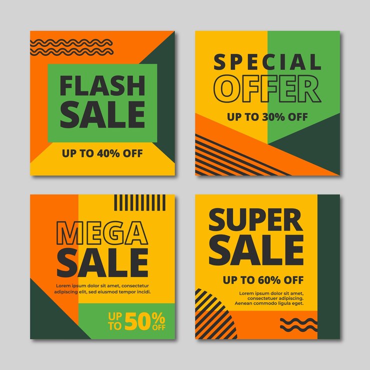 Vector moderne sale banner post sjabloon