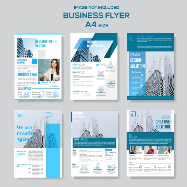 Moderne sjabloon voor lay-out van de business flyer