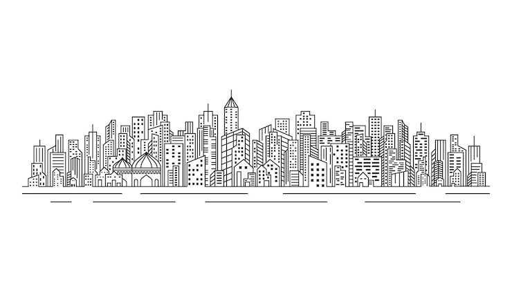 moderne skyline van de stad