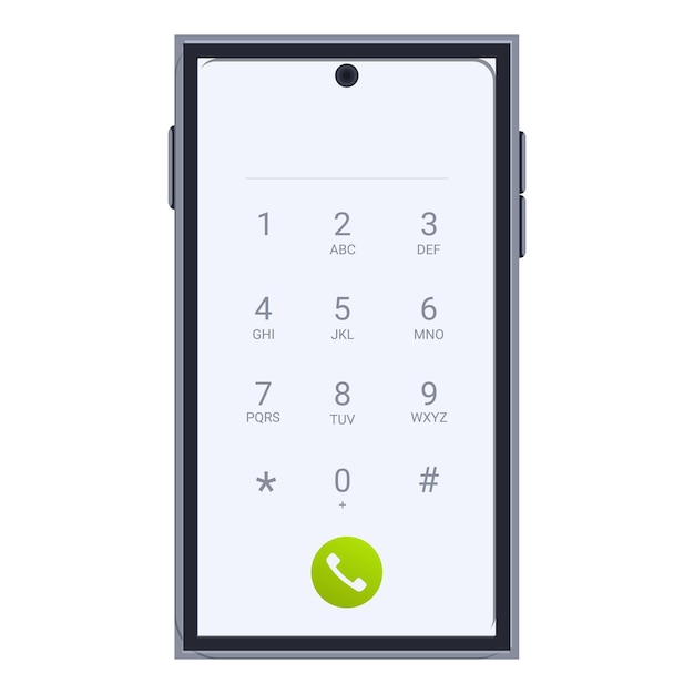 Moderne smartphone met scherminterface voor telefoongesprekken