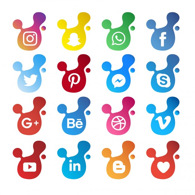 Vector moderne sociale media pictogram