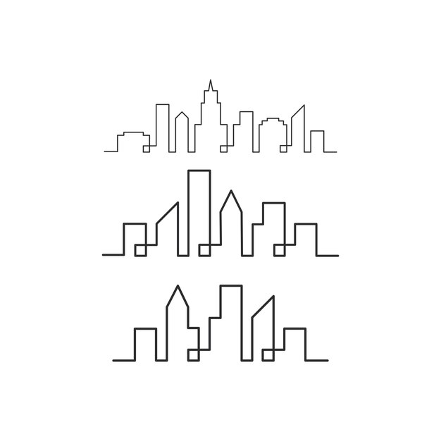 Moderne stad skyline concept vectorillustratie