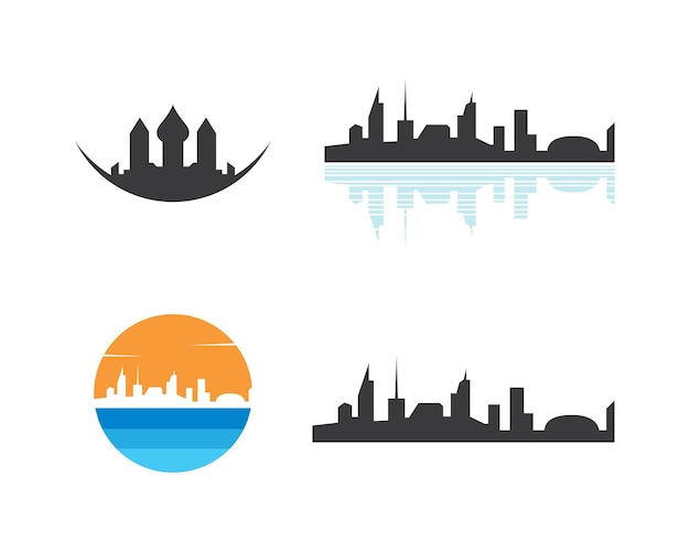 Moderne stad skyline vector landschap illustratie