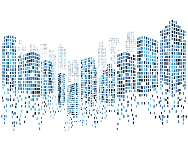 Moderne stad skyline vectorillustratie
