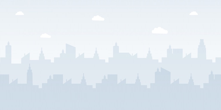 Moderne stadslandschap platte vectorillustratie