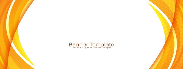Vector moderne stijlvolle gele en oranje kleur golf stijl banner ontwerp vector
