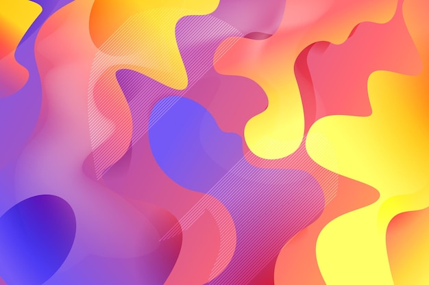Moderne stijlvolle kleur creatieve abstracte golvende overdreven gradiënt kleurrijke vector achtergrondontwerp