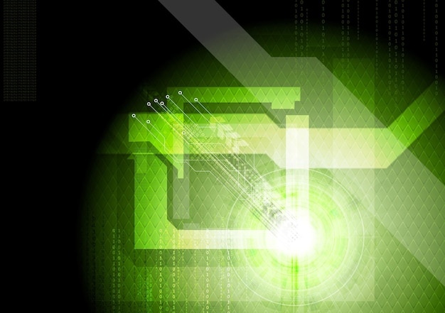 Moderne technische groene achtergrond. vector elegant sjabloonontwerp