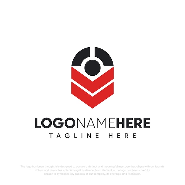 Moderne technologie branding logo ontwerpsjabloon